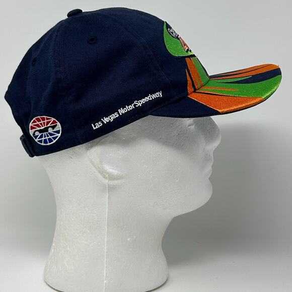 Vintage NASCAR Cars Direct 400 Hat Cap Las Vegas Motor Speedway Strapback Blue - Picture 7 of 9